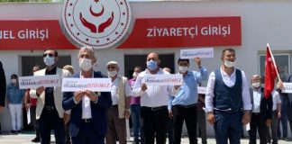 15 Temmuz şehit yakını ve gazilerinden bakanlık önünde eylem