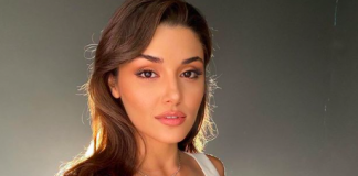 Hande Erçel yangın merdiveninden kaçtı!