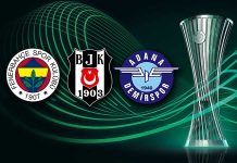 Konferans Ligi’nde Fenerbahçe, Beşiktaş ve Adana Demirspor’un rakipleri belli oldu
