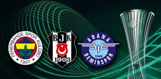 Konferans Ligi’nde Fenerbahçe, Beşiktaş ve Adana Demirspor’un rakipleri belli oldu