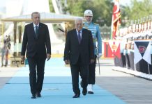 Cumhurbaşkanı Erdoğan Filistin Devlet Başkanı Mahmud Abbas ile bir araya geldi!