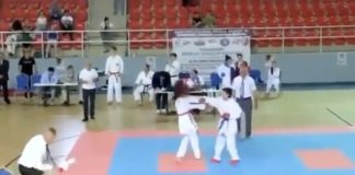 Ermeni karateciden, Azerbaycanlı rakibine skandal hareket