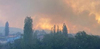 Çanakkale’de ki orman yangını şehir merkezine yaklaştı!