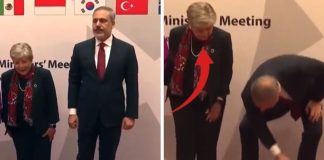 Bakan Fidan’ın bayrak hassasiyeti yerde bırakmadı!