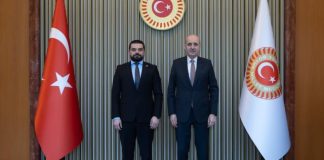 TBMM Başkanı Kurtulmuş Kuzey Makedonya Adalet Bakanı ile görüştü!