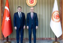 TBMM Başkanı Kurtulmuş Gürcistan Dışişleri Bakanı ile görüştü!