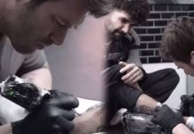 Kıvanç Tatlıtuğ dövme yaptığı anları paylaştı!