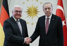 Cumhurbaşkanı Erdoğan Almanya Cumhurbaşkanı Steinmeier’i resmi törenle karşıladı!