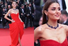 Hande Erçel Cannes tarzıyla dikkat çekti