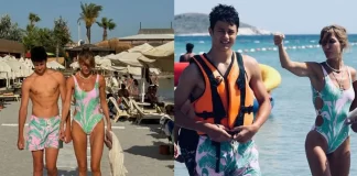 Çağla Şikel’den oğluyla tatil pozu!