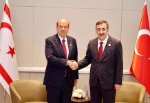 Cumhurbaşkanı Yardımcısı Cevdet Yılmaz, KKTC Cumhurbaşkanı Tatar ile görüştü!