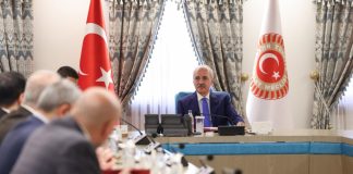 TBMM Başkanı Kurtulmuş, Parlamenterler Arası Kudüs ve Filistin Platformu üyelerini kabul etti!