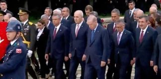 Cumhurbaşkanı Erdoğan ve devlet erkanı Anıtkabir’de